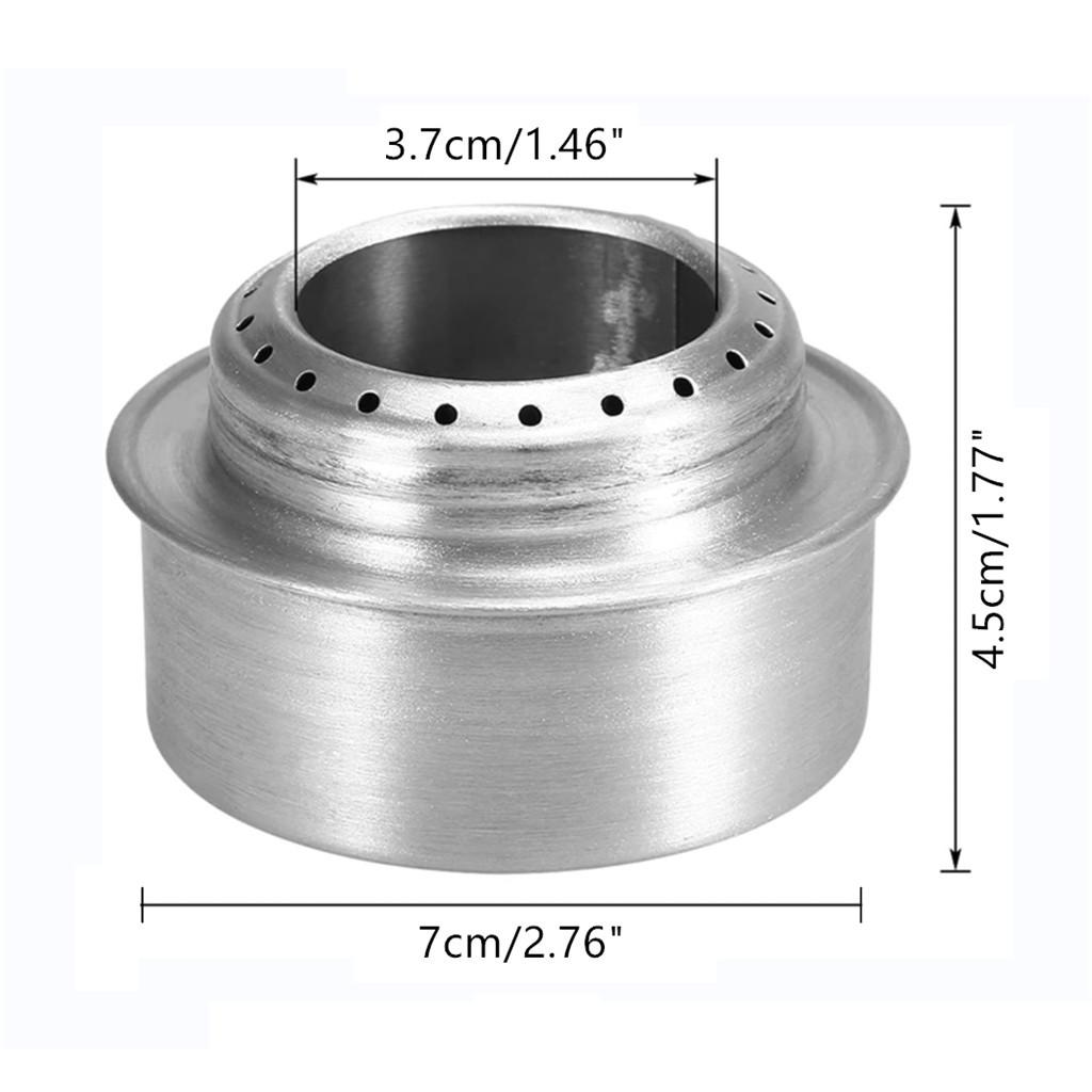 Portable Camping Alcohol Stove with Cover, Aluminum Alloy Spirit Stove with Lid, Lightweight Stove Mini Alcohol Stove