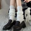 40Cm Lolita Leg Warmers Women Long Socks Knitted Warm Foot Cover White Arm Warmer Ladies Autumn Winter Crochet Socks Boot Cuffs