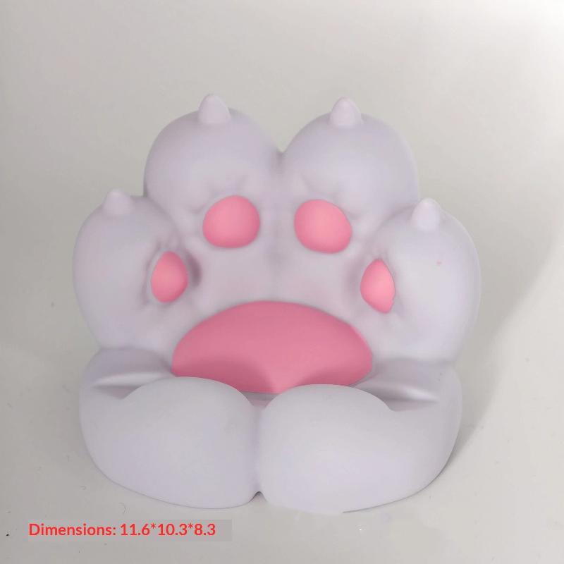 Cute Cat Paw Phone Stand Holder Desk Decor Creative Cute Pet Paw Phone Rack For Office белый