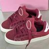 Versatile board shoes women's summer new retro burgundy flip sports and leisure platform women's shoes