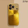 Gilding Print Patterned Tempered Glass Design for iPhone16 17 Pro Max 15 14 13 12 11 ProMax Phone Case Camera Cover Shockproof H