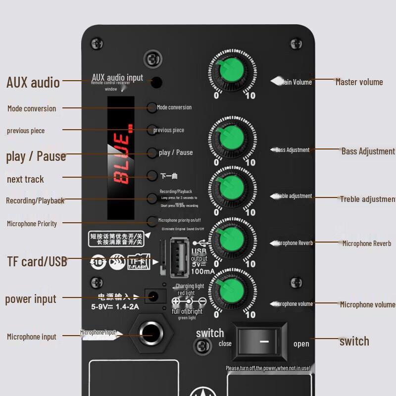 Soaiy SA-T20 12-inch Portable Bluetooth KTV Speaker