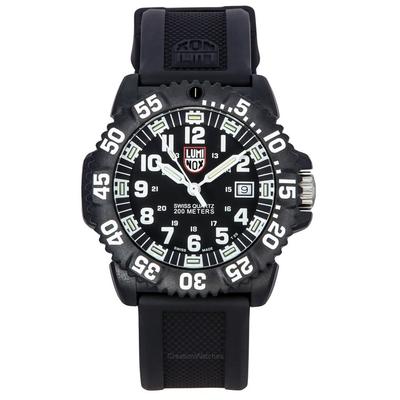 Original NAVY Seal Rubber Strap Black Dial Swiss Quartz Diver's XS.3051.F 200M Men's Watch