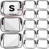1/20pcs Transparent PVC Storage Travel Organizer Clear Makeup Bag Beautician Cosmetic Bag Beauty Case Toiletry Bag Wash Bags