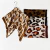 Women’s Scarf: Leopard-print, Faux Silk, European-style, High-end Print, Head-wrapping Satin, Large Scarf