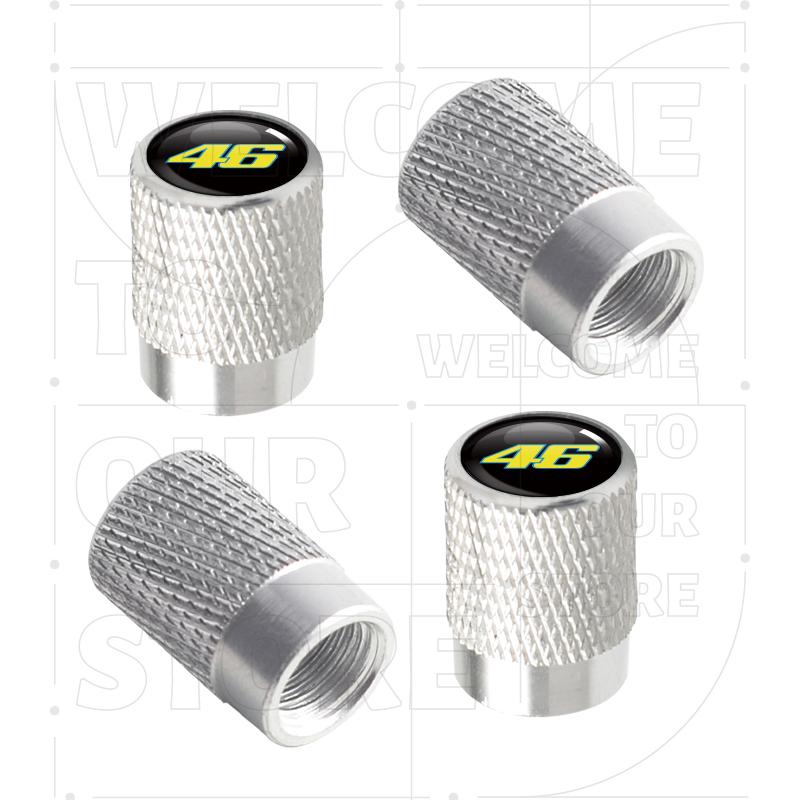 For No. 93 46 MotoGP Yamaha Ducati LOGO 4pcs Motorcycle Car Wheel Tire Valve Aluminum Caps Tyre Stem Covers Airdust Waterproof