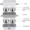 Portable Double Thermal Insulation Bento Box with Stainless Steel Liners Household Food Heating Container Boxes New Heat Evenly Electric Lunch Box