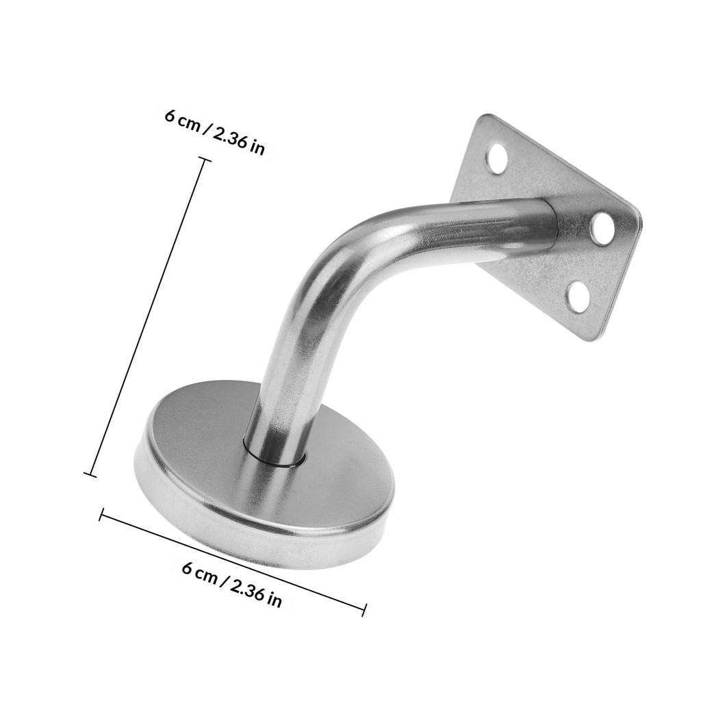 5Pcs High Quality Stainless Steel Handrail Bracket Wall Mounted Bannister Support for Commercial Residential Use Hotel