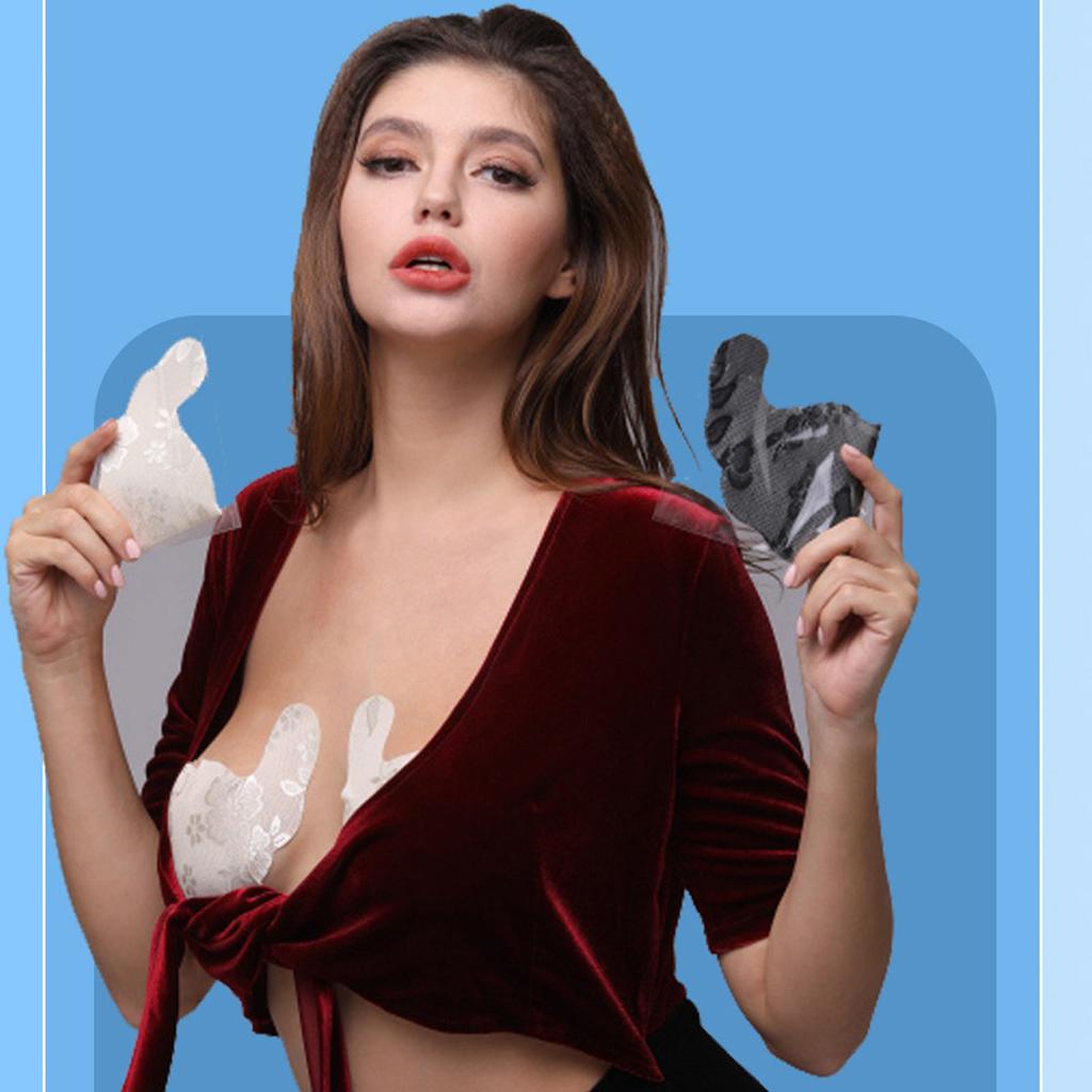 5 Pairs Lace Nipple Covers Disposable U Shaped Brthable Adhesive Brst Lift Covers D Cup