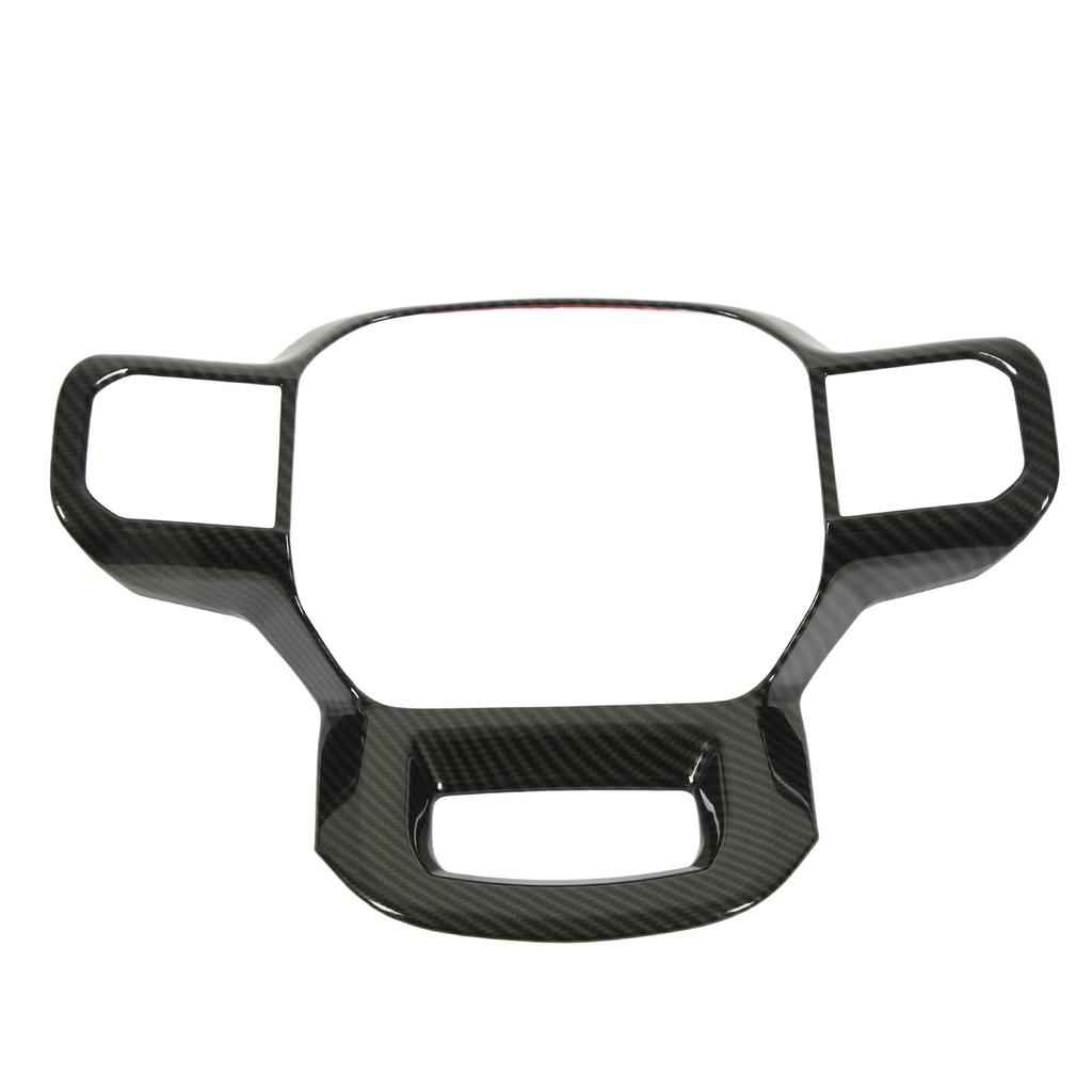 Steering Wheel Panel Cover ABS Carbon Fiber Style Decorative Trim Replacement for Ford 2021 and Up