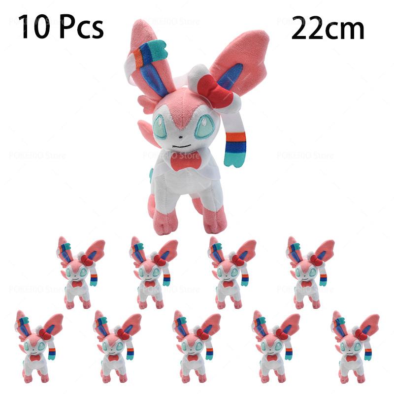 10 Pcs/lot Pokemon Plush Mimikyu Eevee Umbreon Jolteon Glaceon Vaporeon Sylveon Espeon Kawaii Gengar Stuffed Animal Peluche