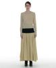 Partimento Woman Voluminous Flare Maxi Skirt_Cream