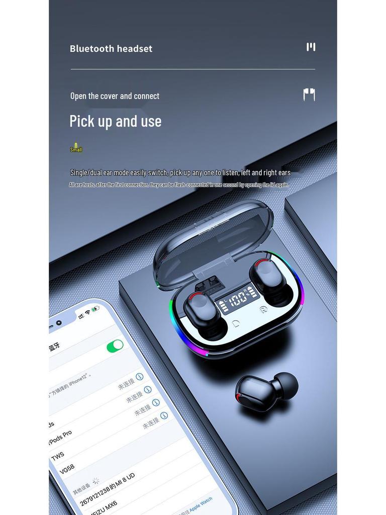 Auriculares Bluetooth Inalámbricos Huawei, Android y Apple - Para Uso Prolongado, Sin Dolor, Diseño Mini con Graves Potentes y Alta Calidad de Sonido