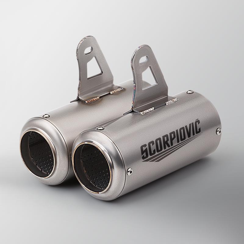 Universal 51MM Titanium Alloy Motorcycle Escape Exhaust muffler  Muffler Slip On for GP-SR8 R3 R25 Z900,PCX125 100CC,125CC,ZT125