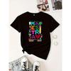 Print T-Shirt, Crew Neck Short Sleeve T-Shirt, Casual Tops, Women'S Clothing