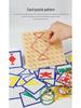Montessori Small Geometry Nail Board: Creative Educational Toy for Kids - Wooden Mathematics Set with Nails.