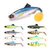 Soft Fishing Lures 2oz 20.3cm Artificial Baits Paddle Tail Swimbaits Fishing Lure for Trout Walleye Swim Baits