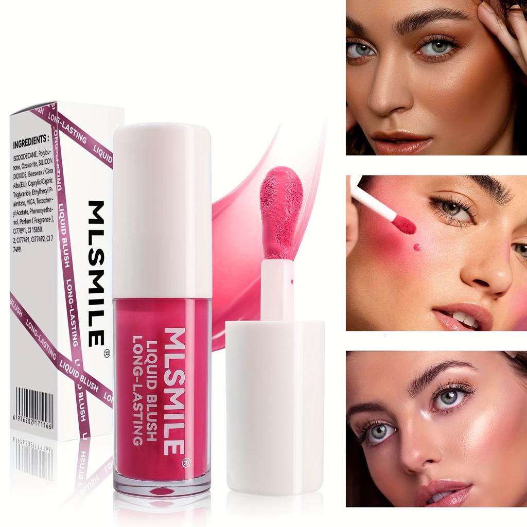 6 Colors Liquid Powder Blusher, Facial Color, Rouge, Makeup, Lasting And Beautiful