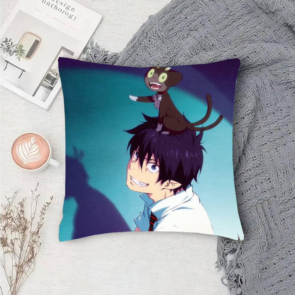 Anime Manga BBlue EExorcist Pillow Case Fashion Square Pillowcase Bedroom Sofa Room Ins Decoration Leisure