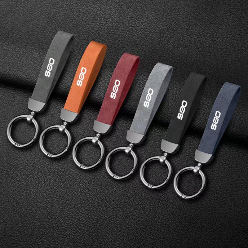 

Zinc Keychain Sport Car Key Ring Custom Gift With Logo For Volvo Xc40 Xc60 Xc90 S40 S60 S90 V40 V50 V60 V90 T6 Car Accessorie Blue