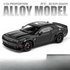 Simualtion 1:24 Dodge Challenger Hellcat Redeye Alloy Car Model Sound and Light Children Toy Birthday Gift Miniature Voiture