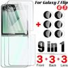 9in1 Back Tempered Glass Case For Samsung Galaxy Z Flip 5 6 Flip6 ZFlip6 Screen Protector Film Camera Lens Protective Glass Film
