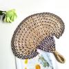 Bohemian Hand-woven Straw Fan Colorful Cattail Fan Gift Decorative Handmade Fan  Beach