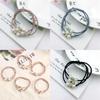 Korean Version Of The Three-strength Rubber Band High-elastic Pearl Head Rope For Women And Girls