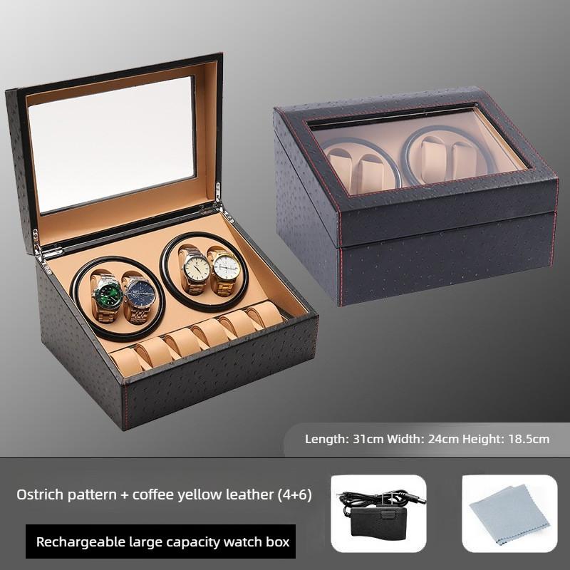 Mechanical Watch Automatic Winding Watch Box High-end Watch Storage Box 4 Position Electric Watch Winder Display Box