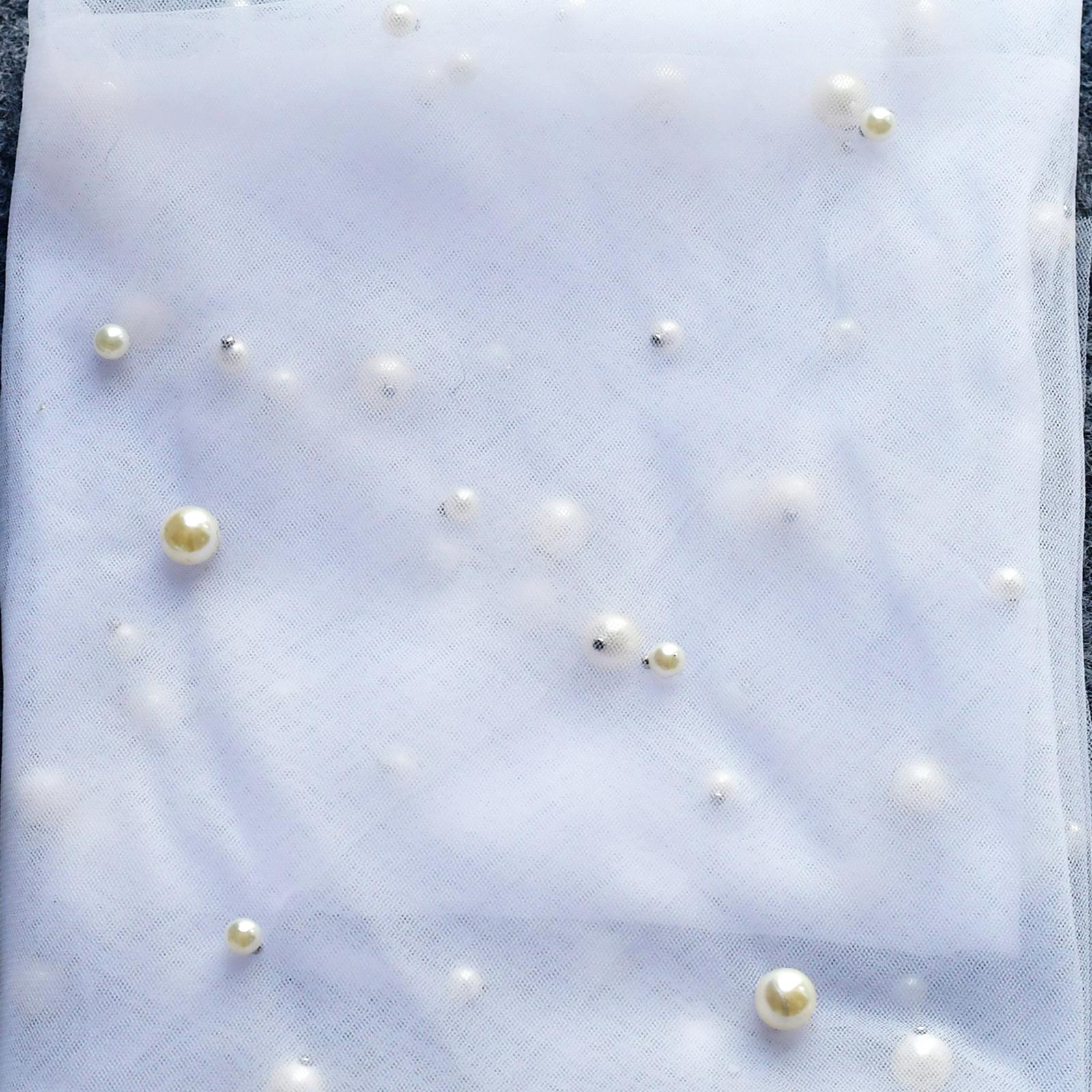 

V04A Мини-жемчуг Свадебная фата Бантики Бисерная свадебная фата с гребнем Цветы Причастие Девочки Аксессуары для девичника