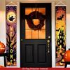 VIKAMA Halloween Home Welcome Porch Decor Banner Autumn Pumpkin Bat Vertical Flag Farmhouse Home Yard Decor