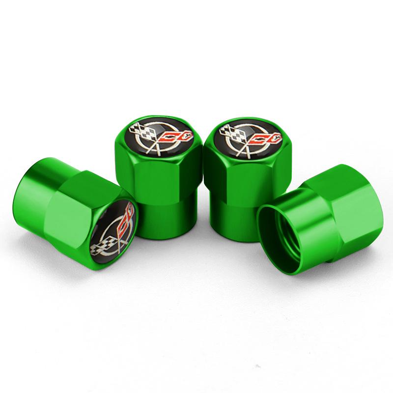 4PCS Alloy for Chevrolet Car Emblem Tire Valve Caps Sail Silverado Cruze Captiva Malibu Orlando Aveo Lacetti Wheel Stem Covers  KA9
