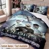 Custom Name Text 3Pcs Bedding Set Coldplay Duvet Cover And Two Pillowcases