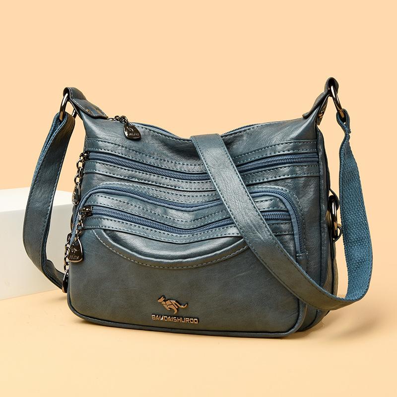 Einfache und vielseitige Tasche Mehrschichtige Großraum-Umhängetasche