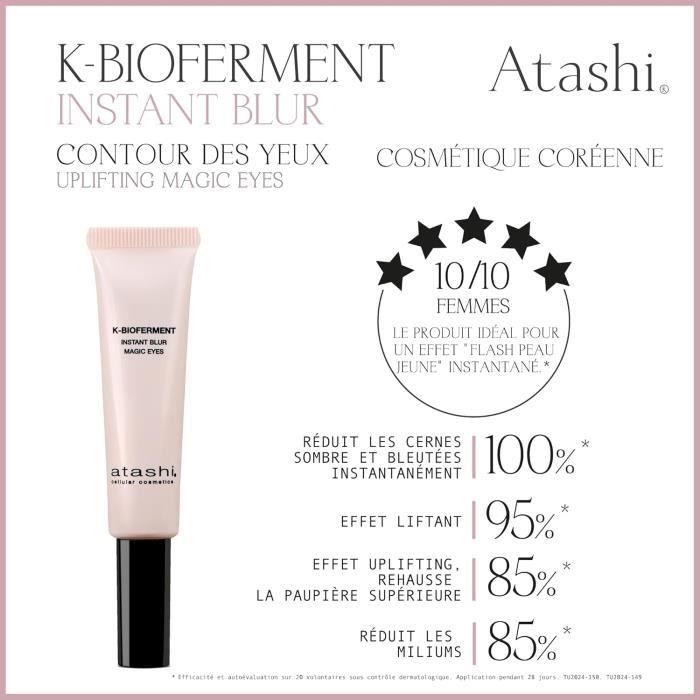 Atashi K-Bioferment Instant Blur Contour des yeux Uplifting Magic Eyes 15 ml