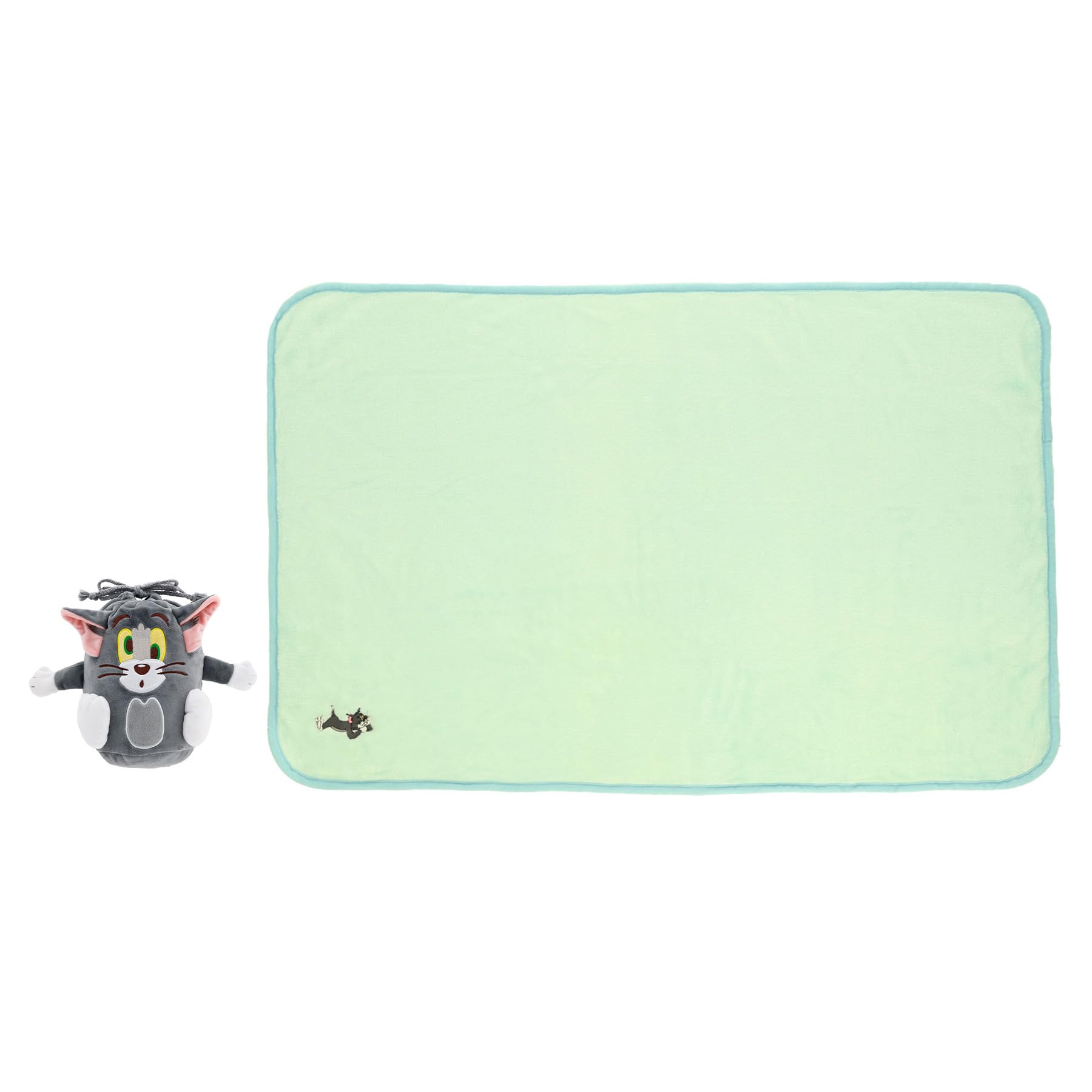 

Marushin Tom and Jerry Mascot Blanket with Drawstring Bag, Approx. 70cm H x 100cm W, Cute, Fluffy, Stylish, Winter Warmer, Product Number: 4105055300