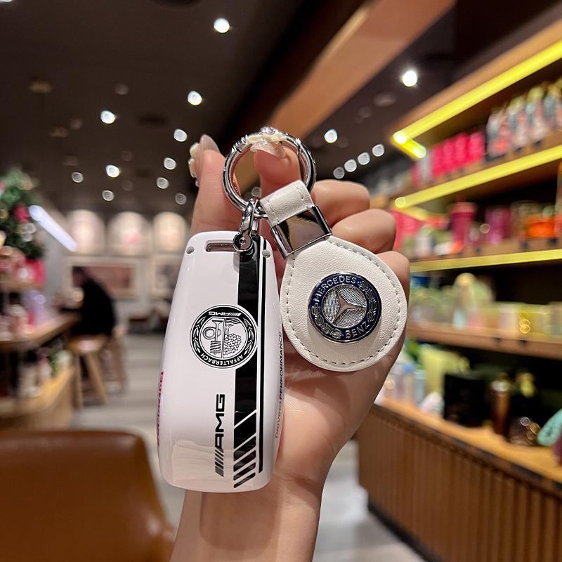 Car Remote Key Case Cover Shell For Mercedes Benz A C E S G Class GLC CLE CLA GLB GLS W177 W205 W213 W222 X167 AMG Leather Fob ZK9