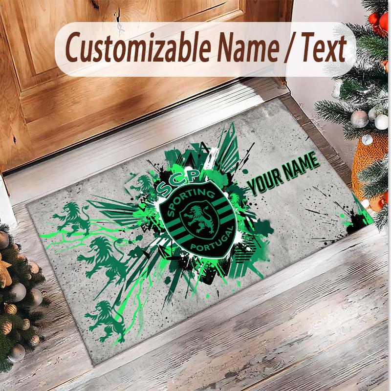 Personalized Crystal Velvet Carpet Sporting CP Pattern Non Slip Floor Rug