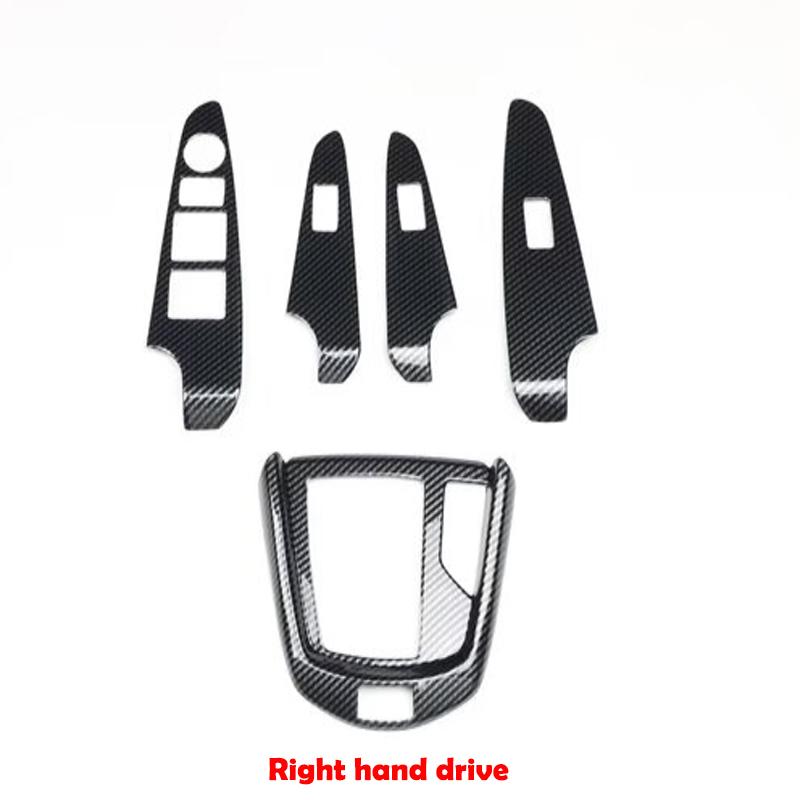 LHD RHD For Mazda 2 Demio 2015- ABS Black Window Lift Switch Glass Rise Button Panle Center Conlose Gear Shift Panle Cover