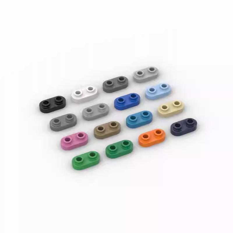 Wucifang Bags Unisex 100Pcs 35480 Building Blocks 1X2 Rounded Plate With 2 Open Studs Diy Brick Parts Moc Compatible