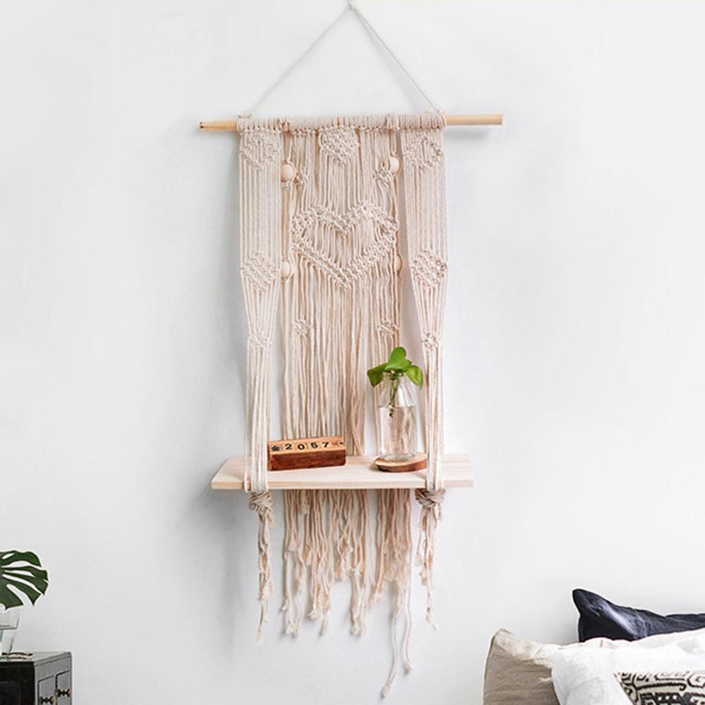 Satın alın Handmade Style Nordic Tapestries Woven Storage Rack Hanging ...