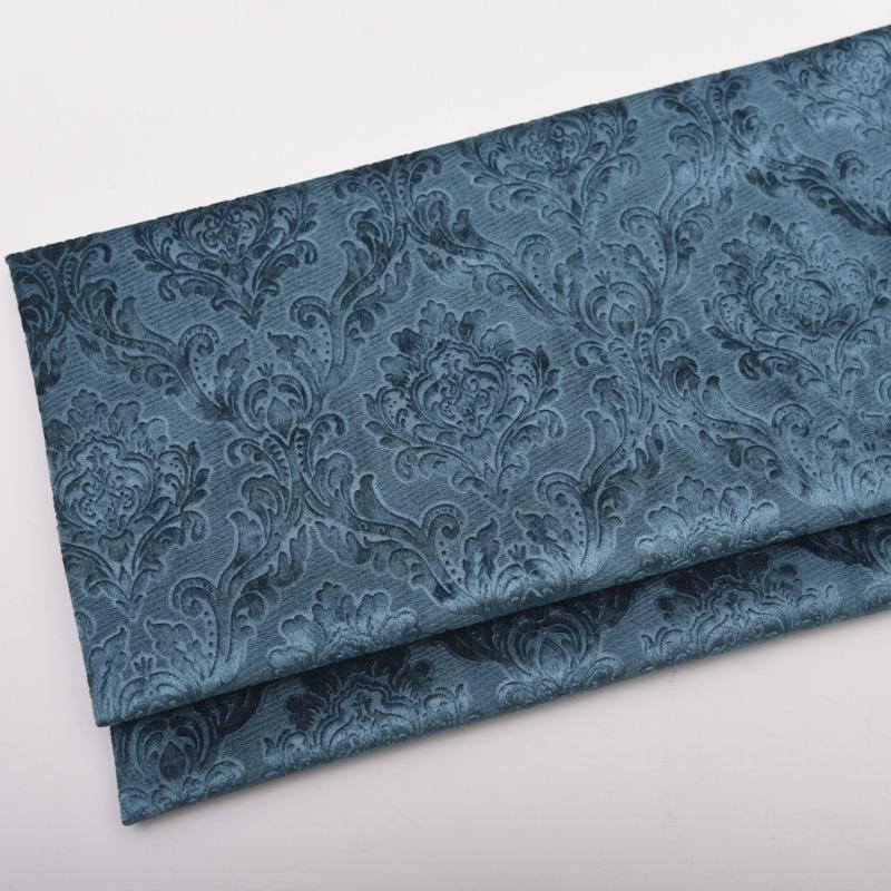 Solid Color 3D Embossed Velvet Fabric for DIY Sewing Curtain Pillowcase Cushion Cover Wedding Background Furniture Upholstery