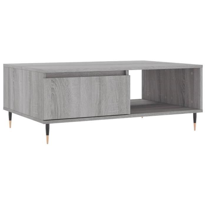 VidaXL Coffee Table Sonoma Grey 90x60x35 Cm Engineered Wood 827058