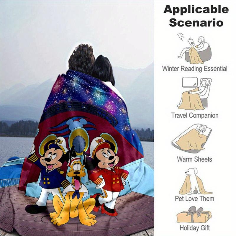 1 pezzo, Topolino e Minnie (5) Coperta per Arredamento Casa: Una Coperta Morbida in Flanella per Camera da Letto, Soggiorno, Viaggio, Campeggio, Auto