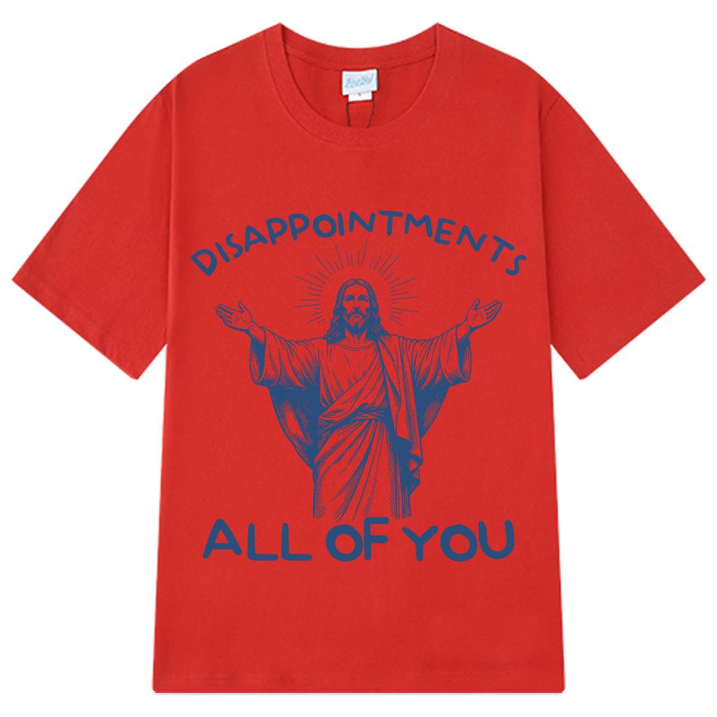 Funny Jesus Meme T-shirt Men Women Vintage Summer Short-sleeved Loose