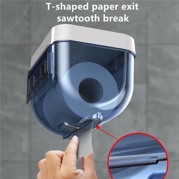 Porta fazzoletti da parete per scatola portaoggetti da bagno senza fori, porta telefono, porta carta igienica, impermeabile