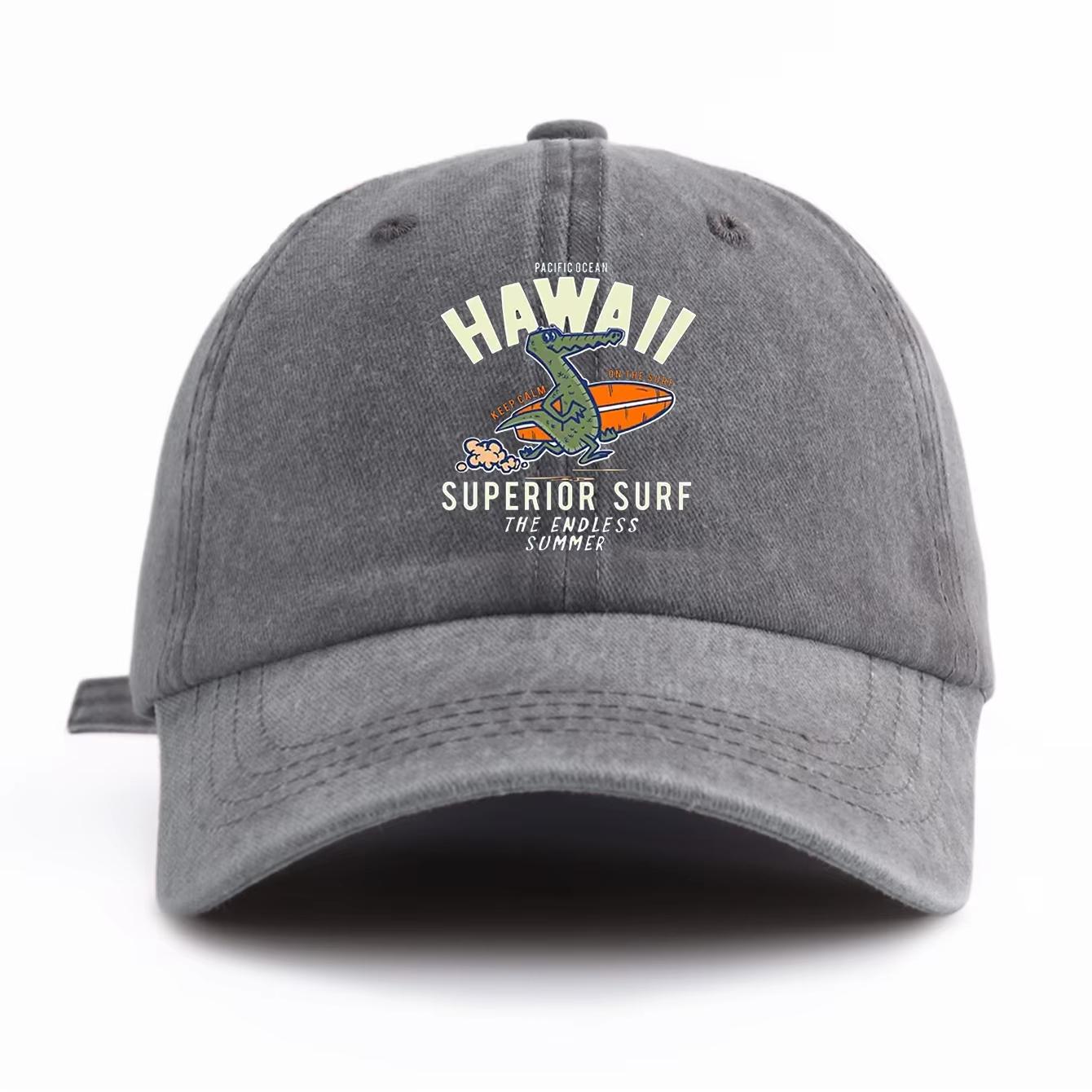 New Printed waterwashed baseball cap with a simple and retro style a casual soft adjustable dad hat Adjustable& 8Y