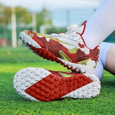 Summer Breathable Mesh Boys and Girls Football Shoes Children's Primary and Secondary School Students Competition Training Shoes Sports Shoes Men