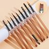 For Nail Art Design Nails Tip Display Painting Tool 9PCS Nail Brush UV Gel DIY Painting Pen Liner Manicure Acrylic Drawing Brush
