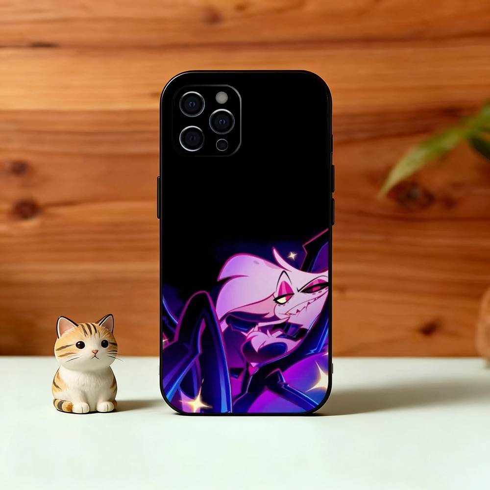 H-Hazbin A-Angel Dust Phone Case Silicone Soft For IPhone 17 16 15 14 13 12 11 X XR Plus Pro Max Plus